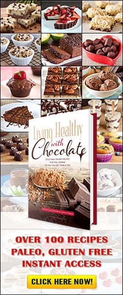 book cover of electronic book Living Healthy with Chocolate written by Adriana Harlan