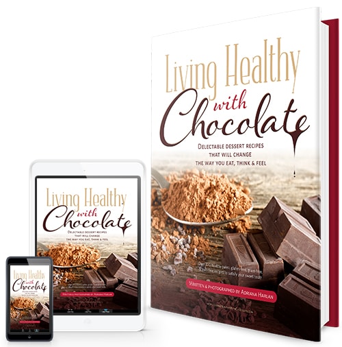 book cover of electronic book Living Healthy with Chocolate written by Adriana Harlan