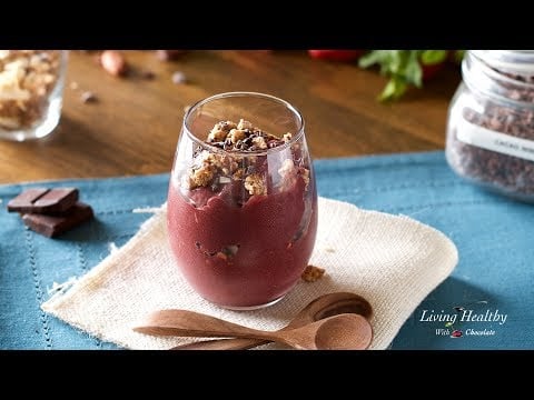 Chocolate ACAI BOWL (without banana) (Vegan &amp; Paleo)