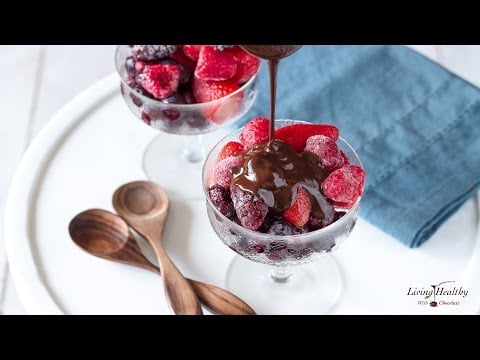 15 Seconds CHOCOLATE SAUCE (Healthy With Just 3 Ingredients!)
