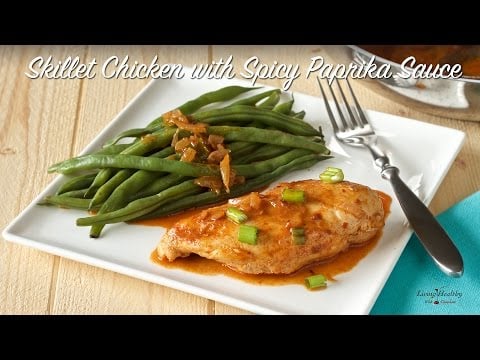 Skillet Chicken with Spicy Paprika Sauce (Paleo, Gluten-free, Whole30)