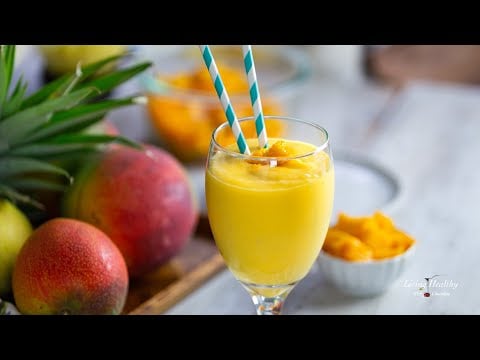 MANGO SMOOTHIE | Easy 3 INGREDIENTS (without yogurt)