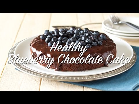 Healthy Blueberry Chocolate Cake (gluten-free, grain-free, dairy-free, Paleo)