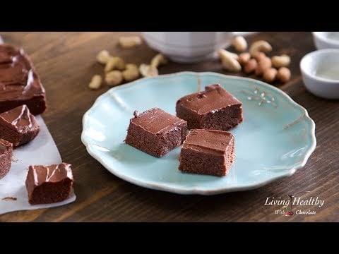 Raw, No-bake BROWNIES (without dates) (Vegan &amp; Paleo)