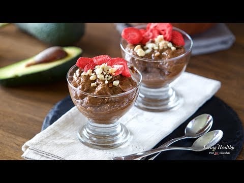 Chocolate Avocado Pudding (with Chia Seeds) (Vegan &amp; Paleo)
