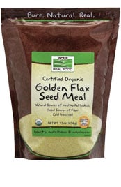 bag of certified organic golden flax seed meal