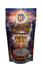 bag of organic balinese cacao powder