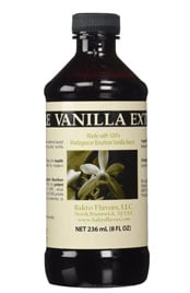 bottle of vanilla extract 