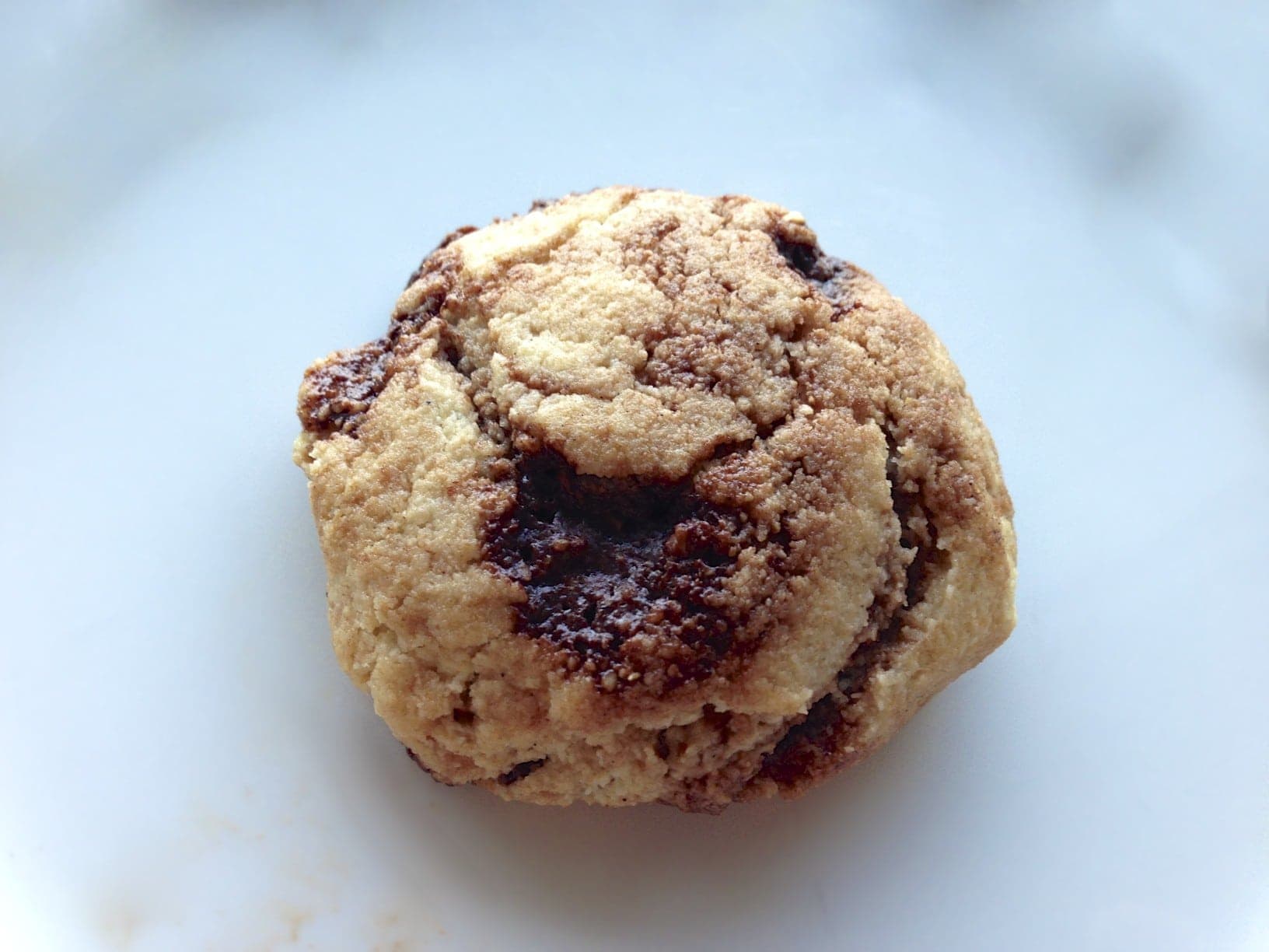 close up of homemade Chocolate chip cookie with homemade chocolate chunks