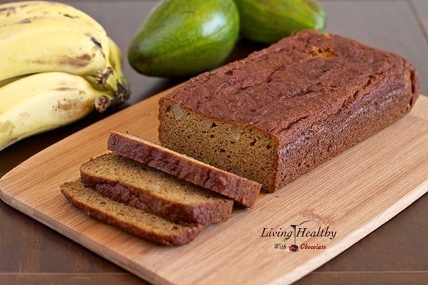 Avocado Banana Bread Recipe (gluten/grain/dairy-free,Paleo 