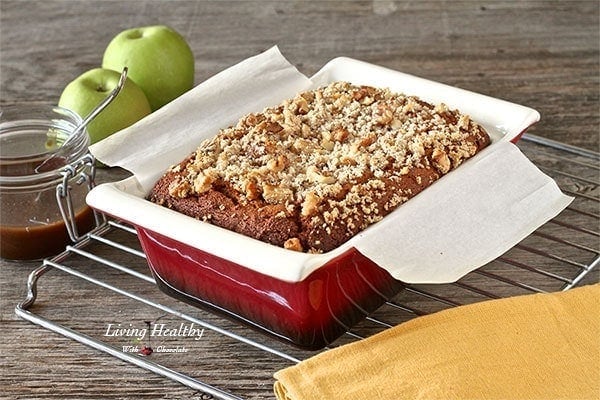 Paleo Carmel Apple Pie Cake Bread (gluten-free, grain-free, dairy-free, sugar-free, low carb)