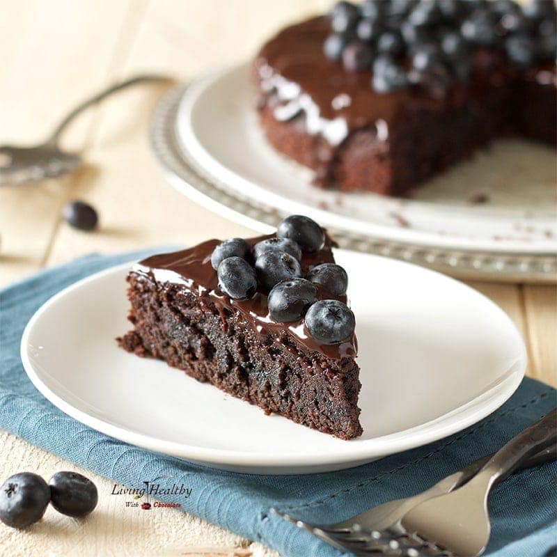 Blueberry Chocolate Cake (gluten-free, dairy-free, Paleo)