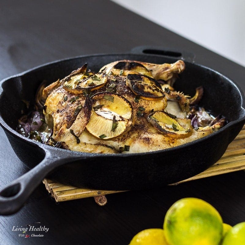 Roasted Cinnamon Lemon Chicken (Paleo, gluten-free) by #LivingHealthyWithChocolate