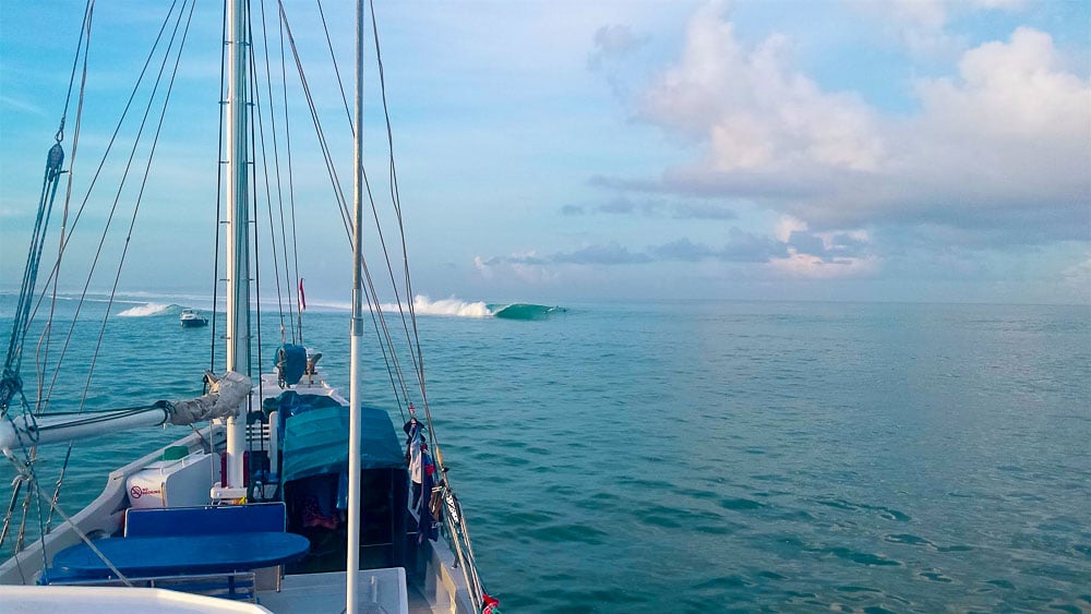 Adriana Harlan Surfing Mentawai Island