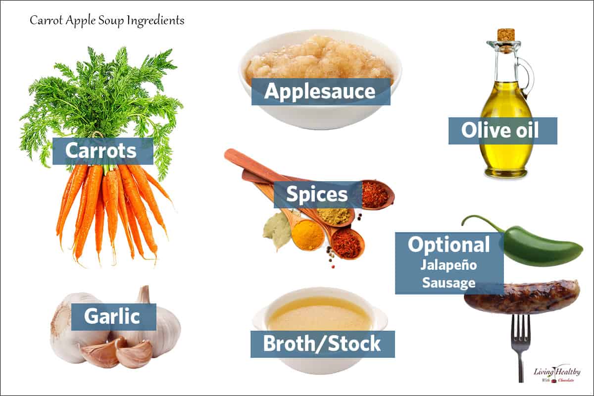 collage of all the ingredients needed to make the recipe